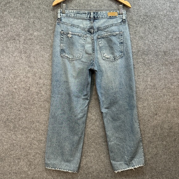 Adriano Goldschmied AG Alexxis Straight Jeans Womens 28 R Distressed High Rise - Picture 4 of 14